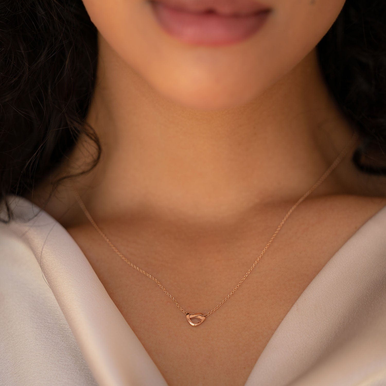 Aphrodite Knotted Heart Necklace