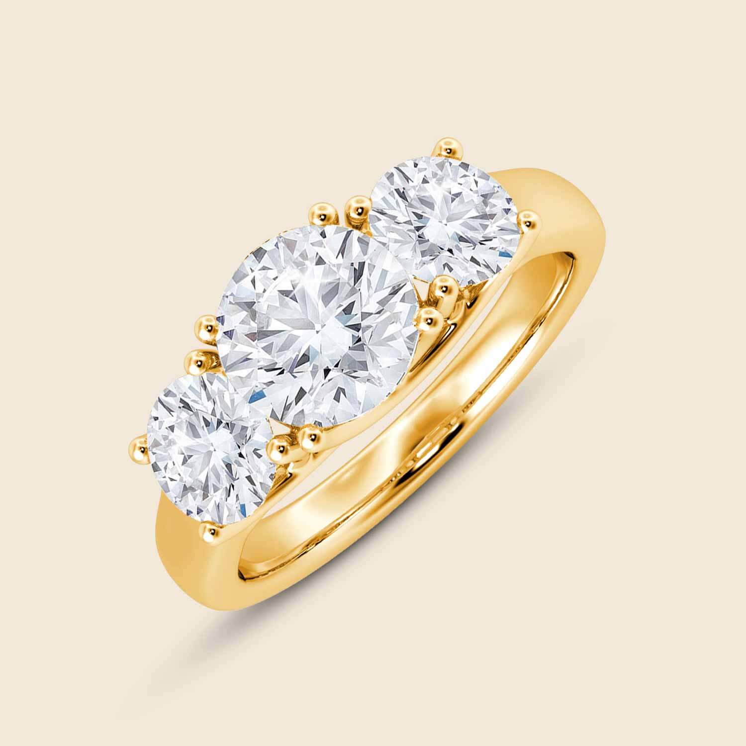 Lily Round Tri Ring