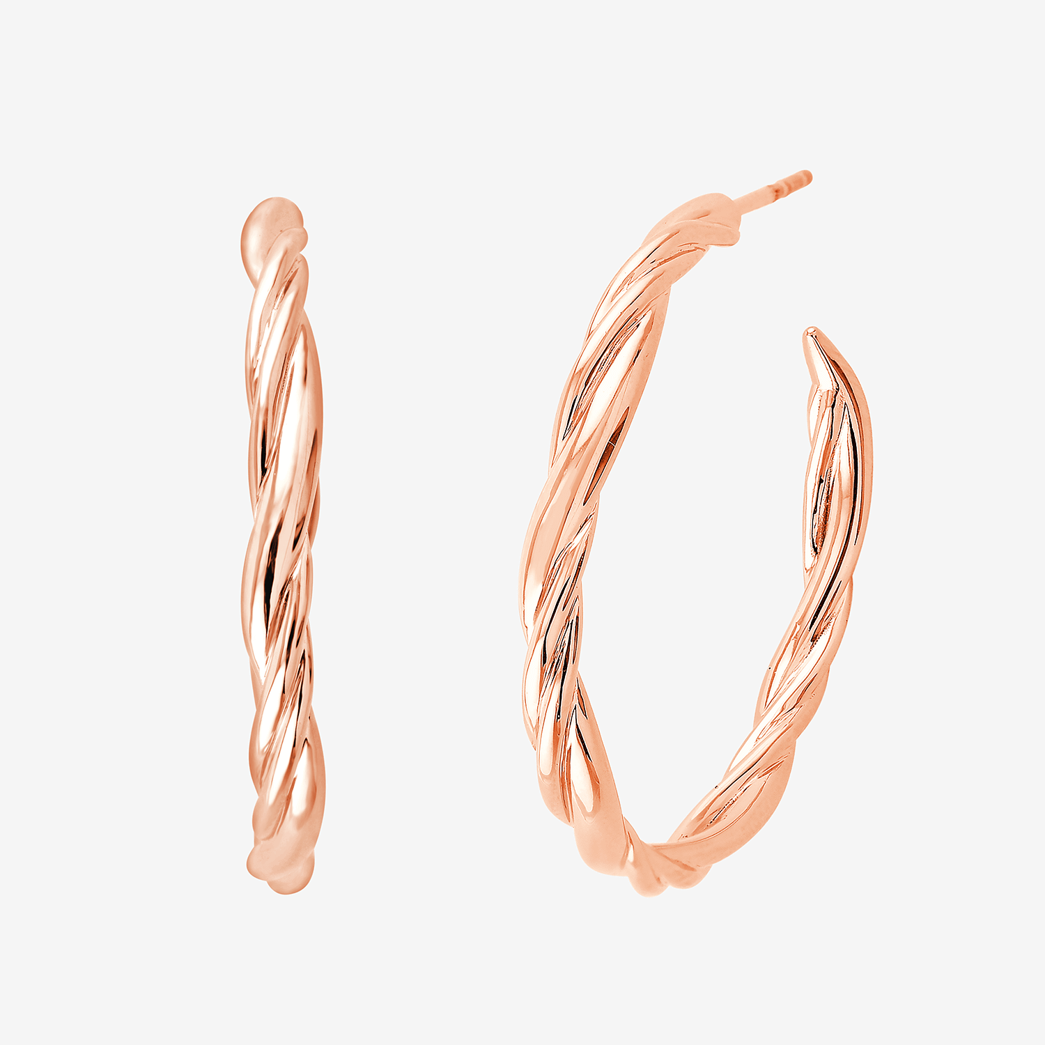 249 Pukka Braid Hoops Rose 2