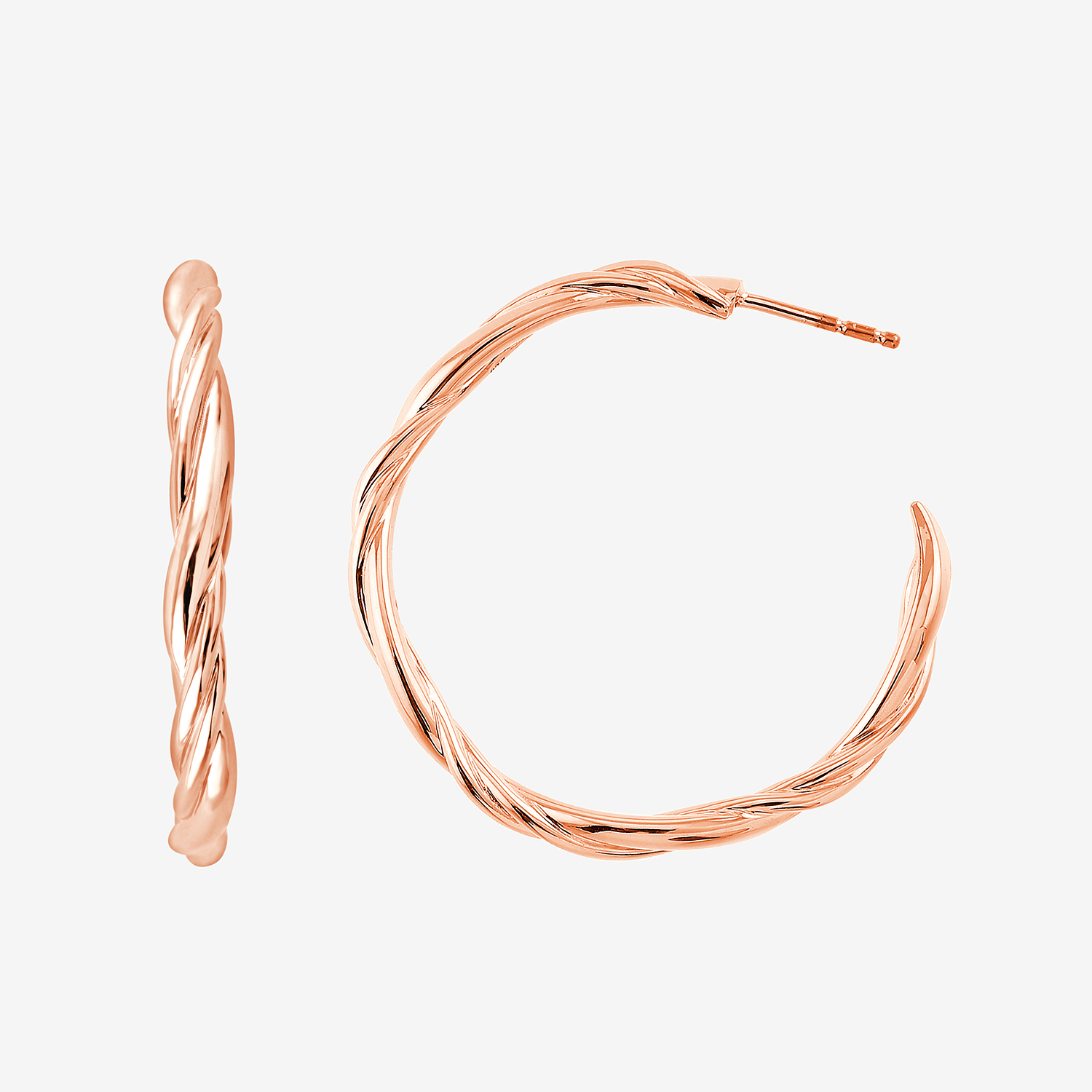 249 Pukka Braid Hoops Rose 3