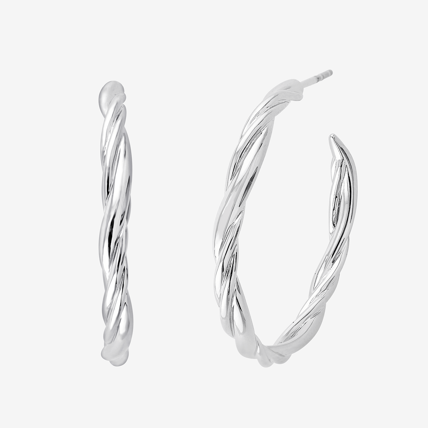 249 Pukka Braid Hoops White 2