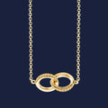 Marika Interlock Necklace Yellow