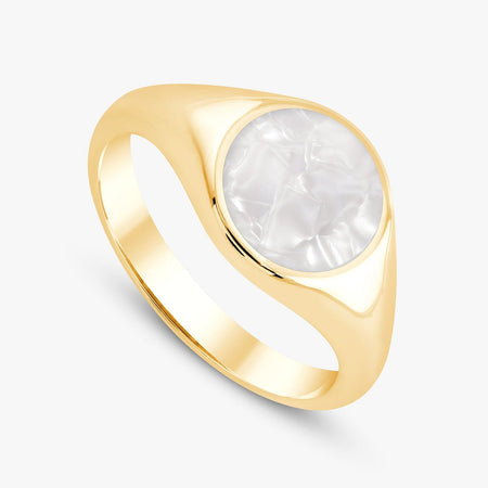 Custom disc signet ring image