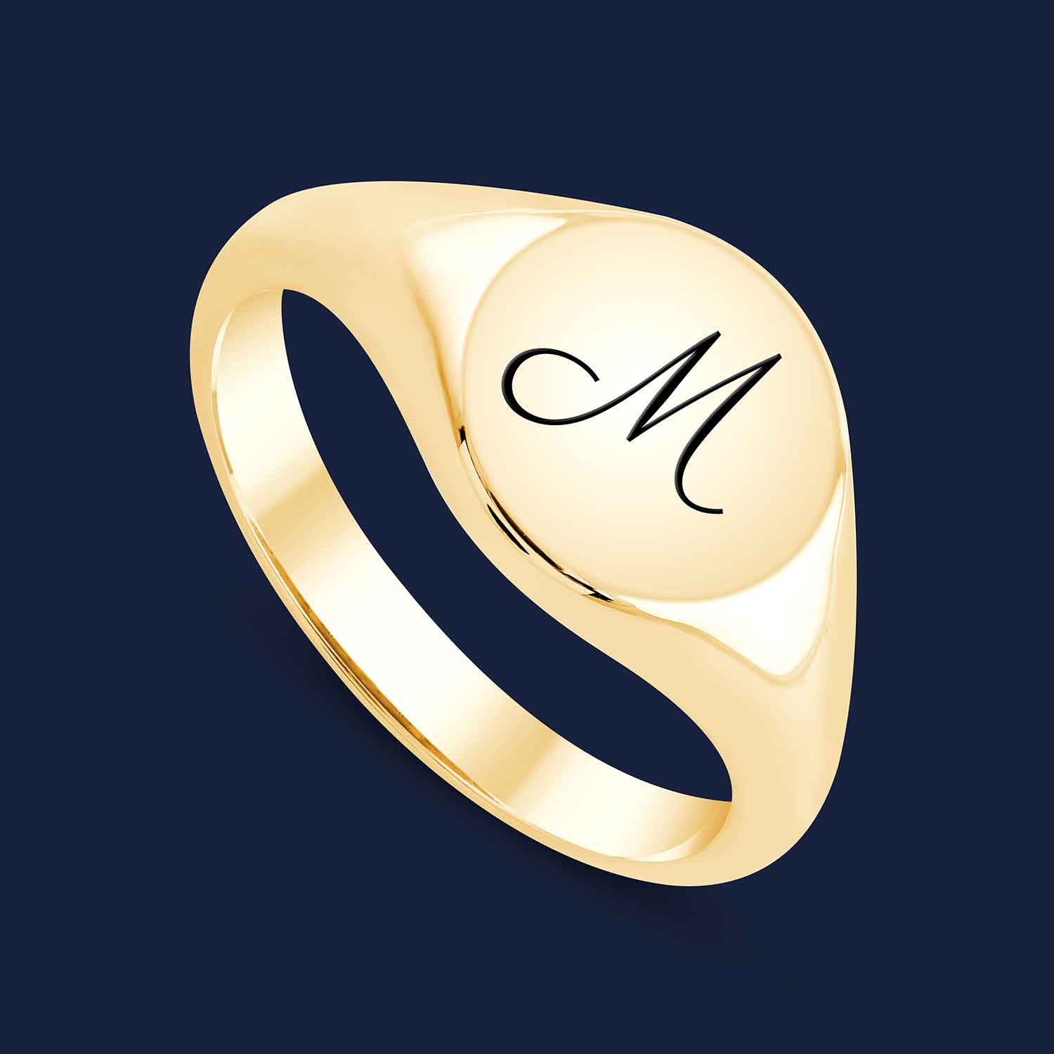 292 Initial Signet Ring -Y-M1