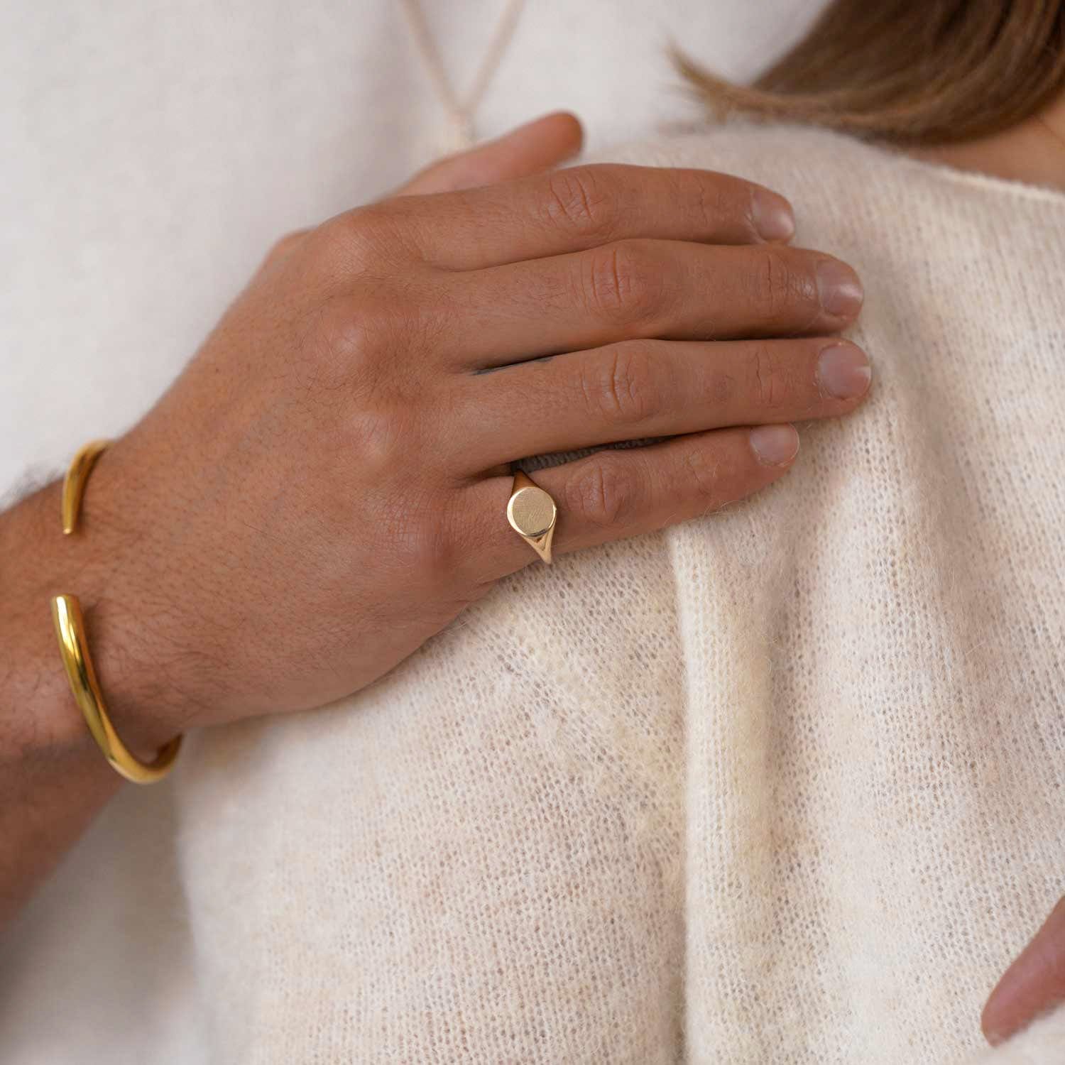 Initial Signet Ring