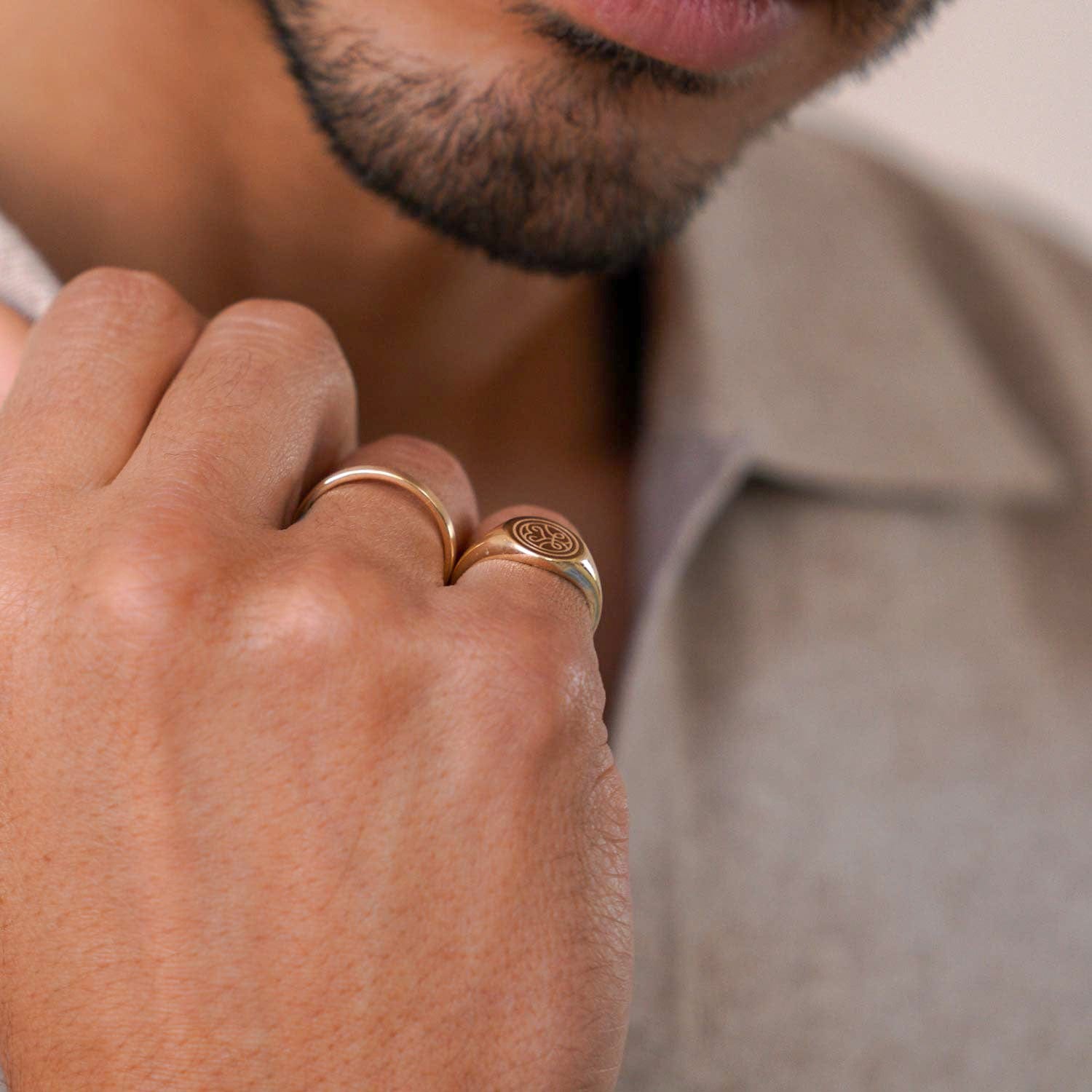 Initial Signet Ring