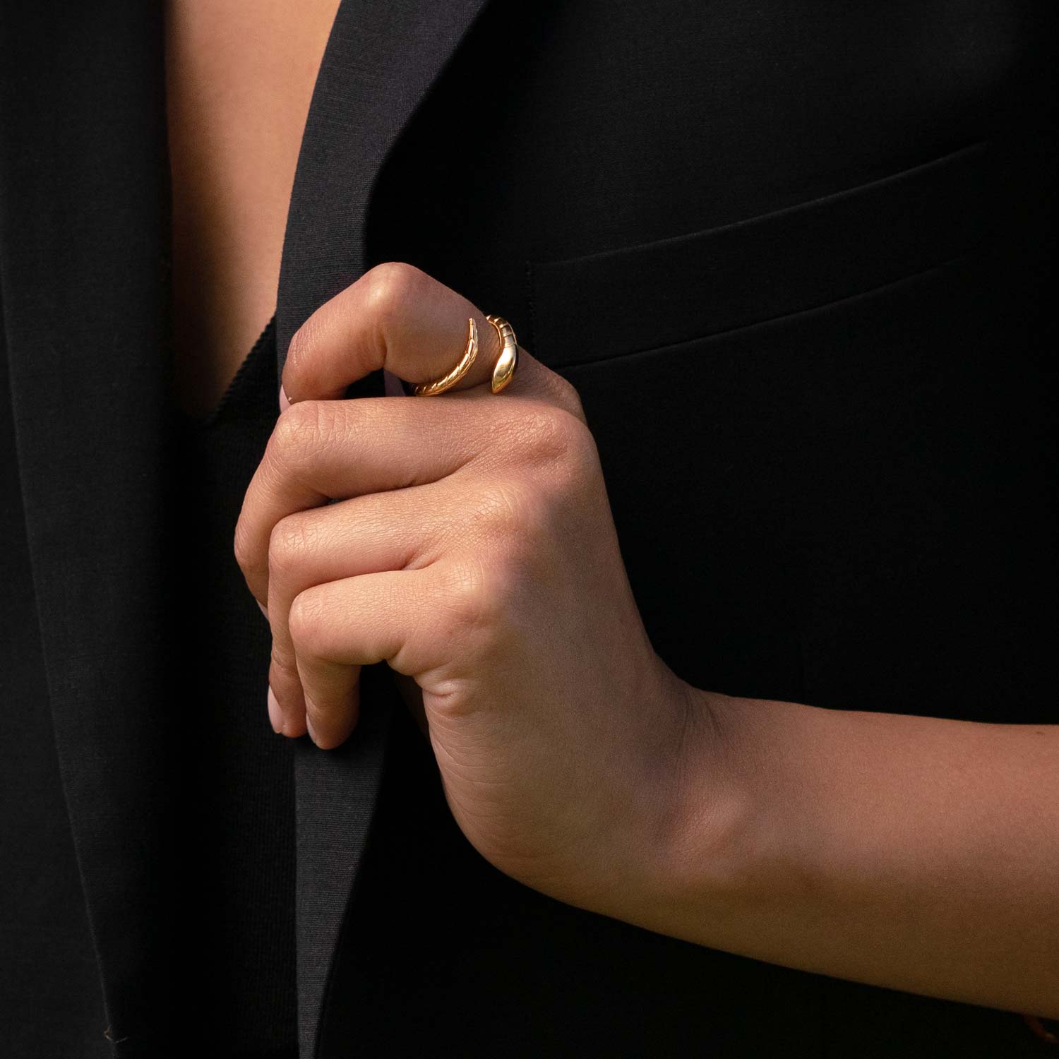 Serpentine Open Ring