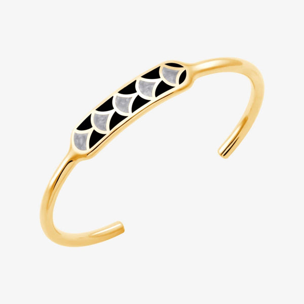 32 Deco ceramic cuff yellow