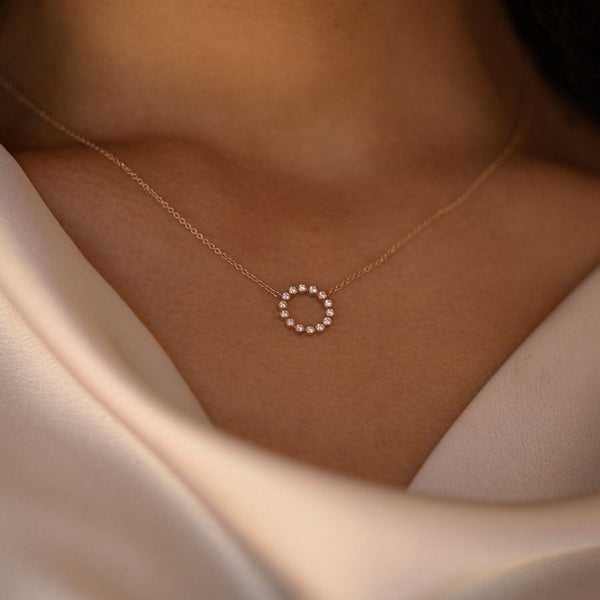 Marika Round Necklace Rose