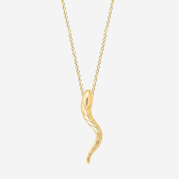 Gold Serpentine Chain in 14 Karat Yellow Gold, Flat Link Wide Chain – Five  Star Jewelry Brokers