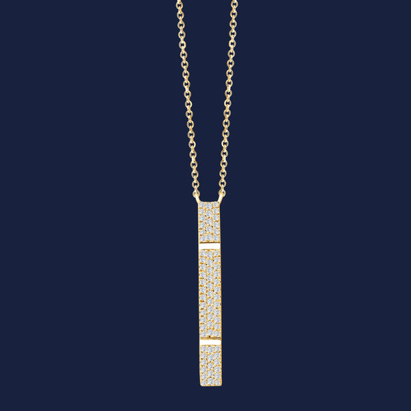 Ribhu Diamond Bar Necklace