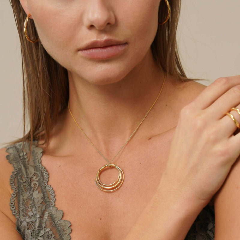 Braided Pendant - Yellow