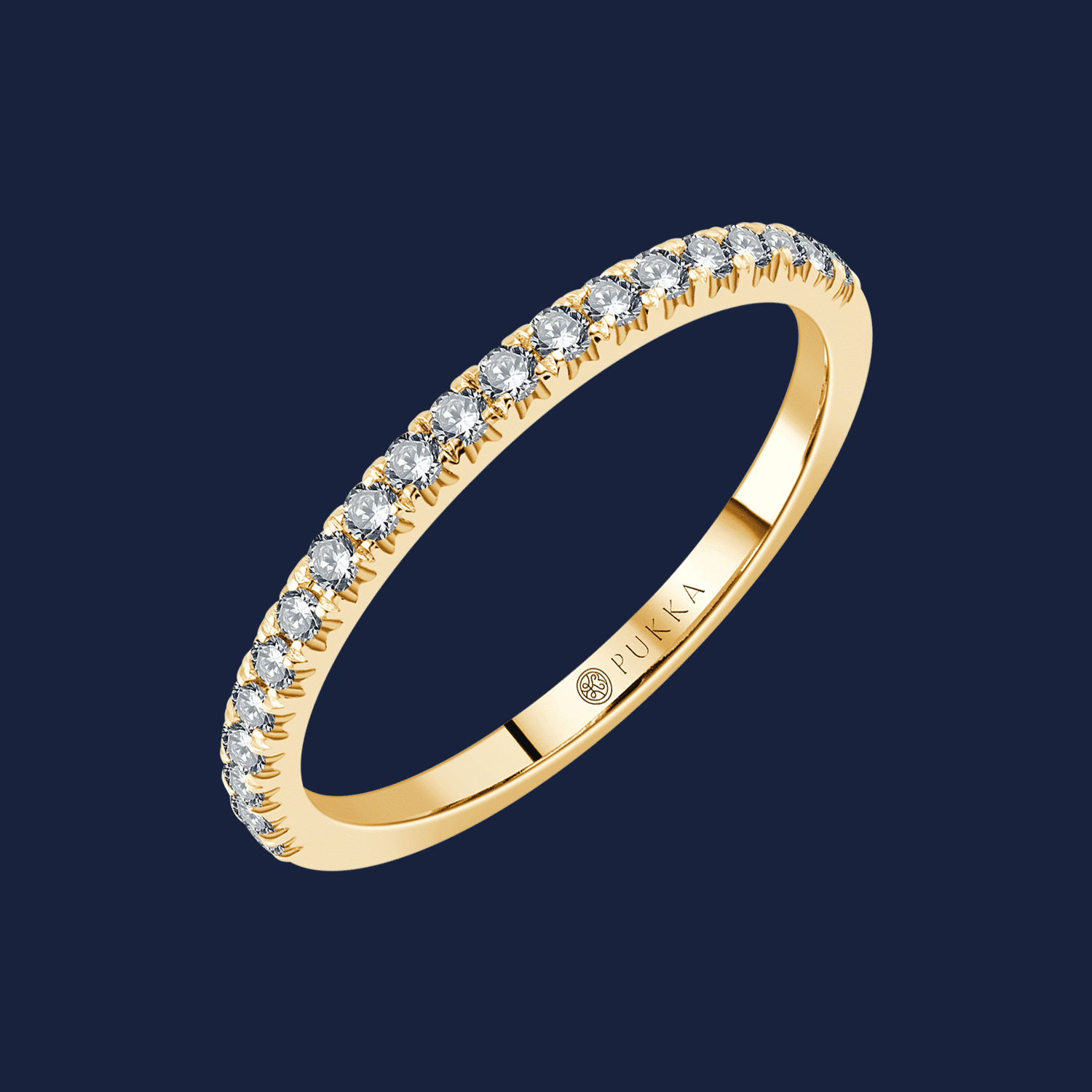 Petite French Diamond Band