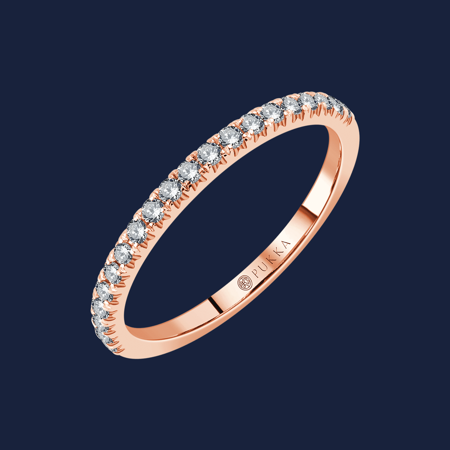 Petite French Diamond Band