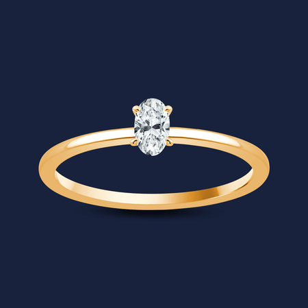 Caress Oval Ring image