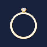 Micro Caress Emerald Ring
