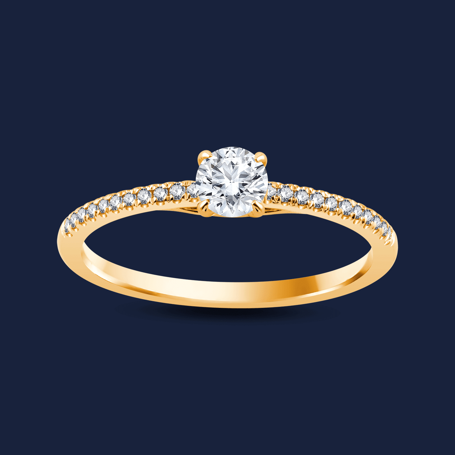 Micro Cathedral Round Ring