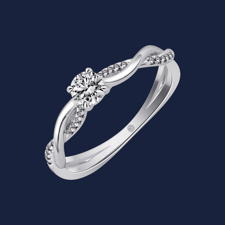 Micro Cathedral Round Intertwined Ring image