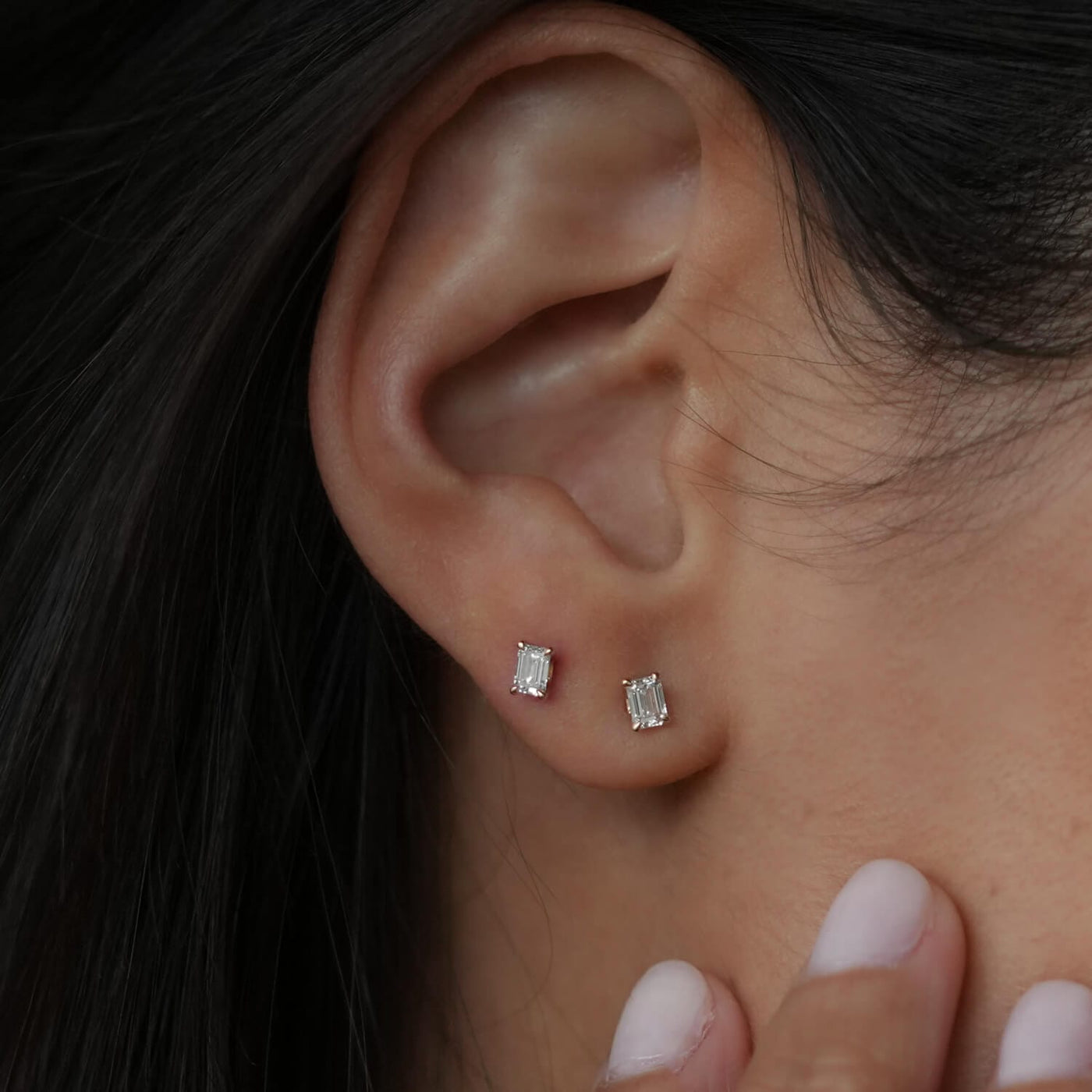 Petite Emerald Studs