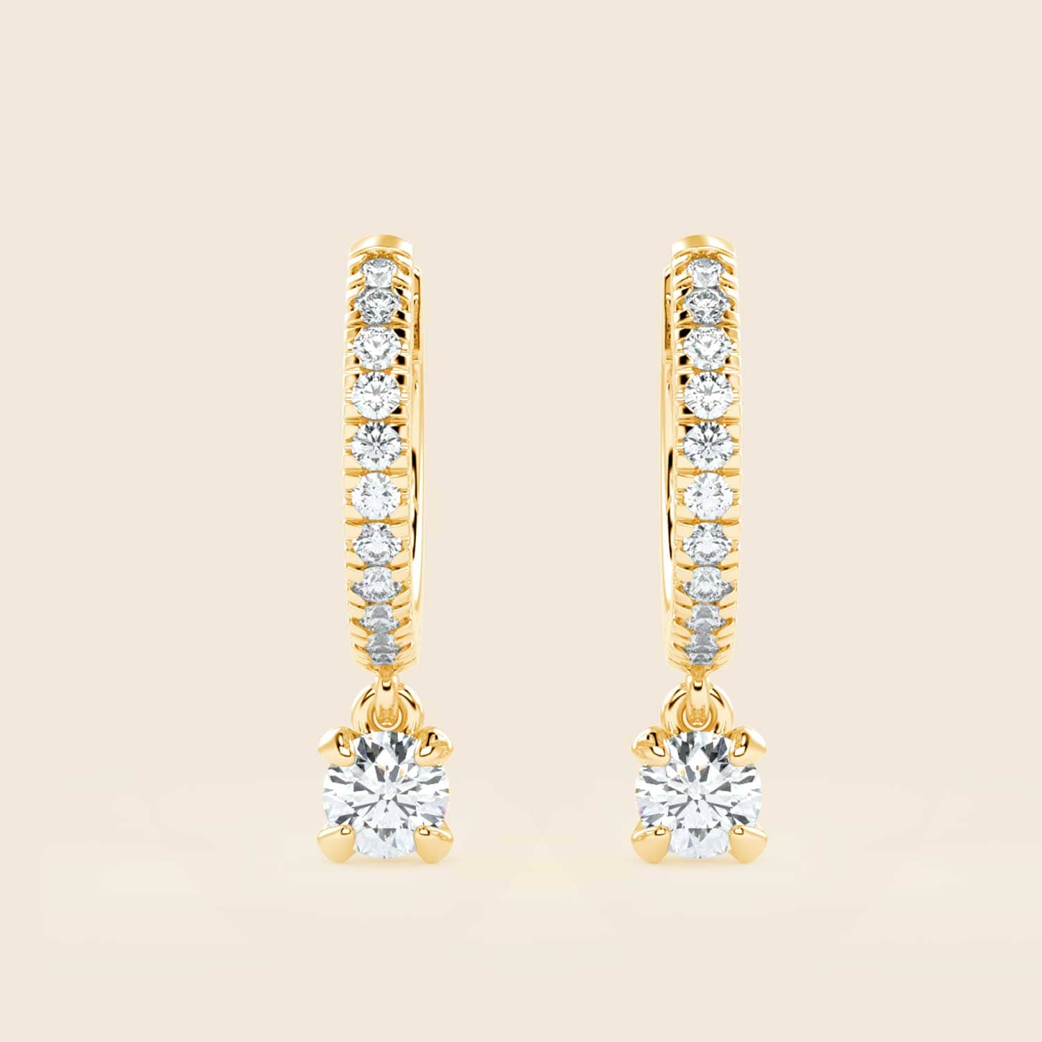 Round Lily Dangler Gelb