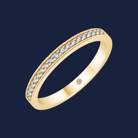 Essentials Milligrain Diamond Band image