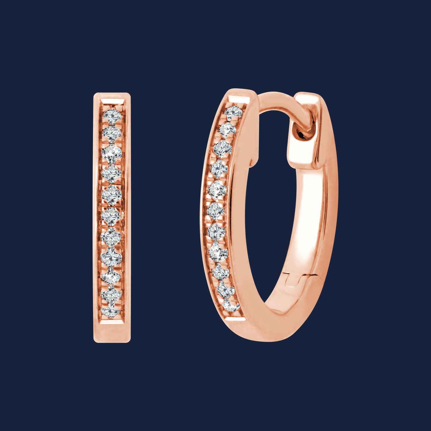 Essentials Micro Diamond Hoops
