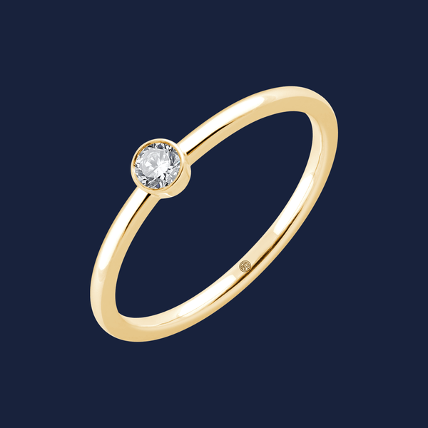 Essentials Bezel Diamond Ring