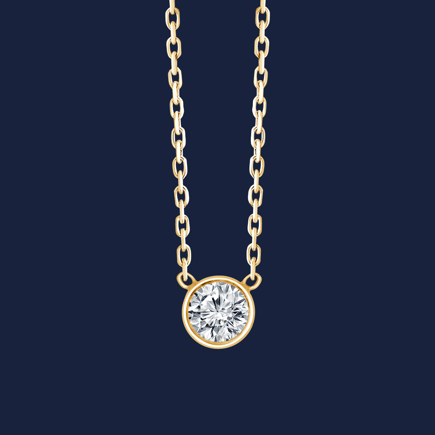 Essentials Bezel Diamond Kette