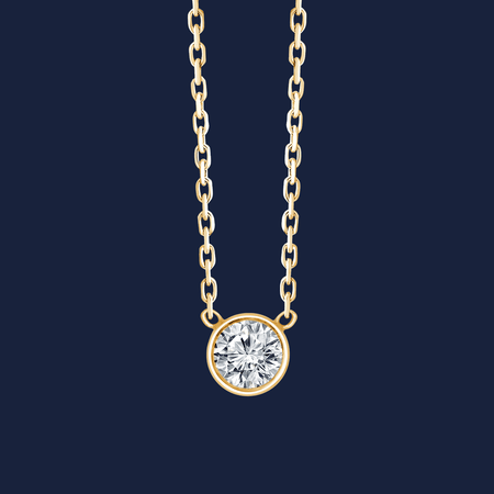 Essentials Bezel Diamond Necklace image