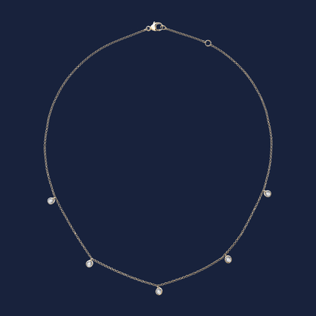 Essentials Multi Diamond Bezel Kette image