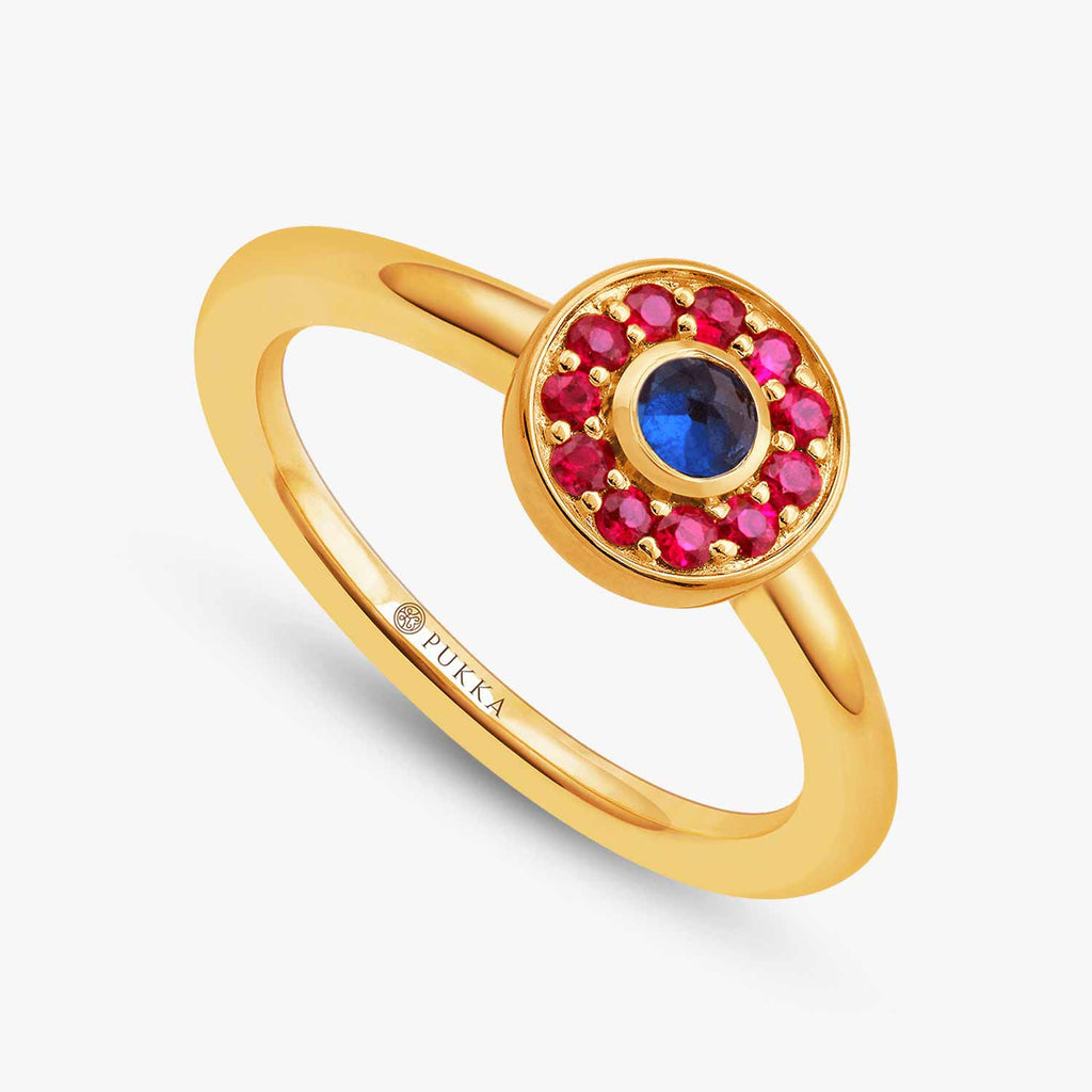 Jodhpur Small Evil Eye Ring – Pukka Berlin