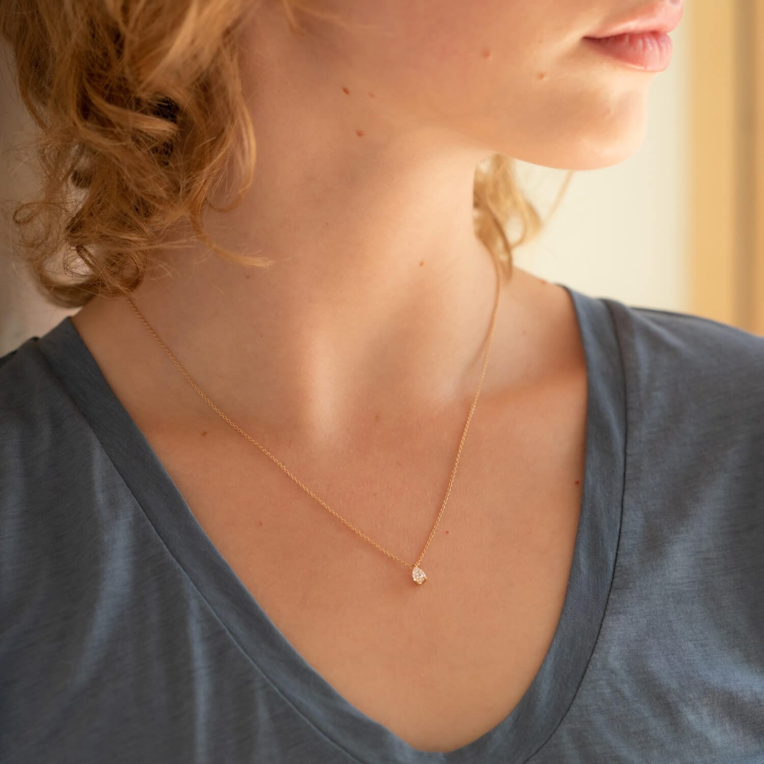 Pear Lily Necklace