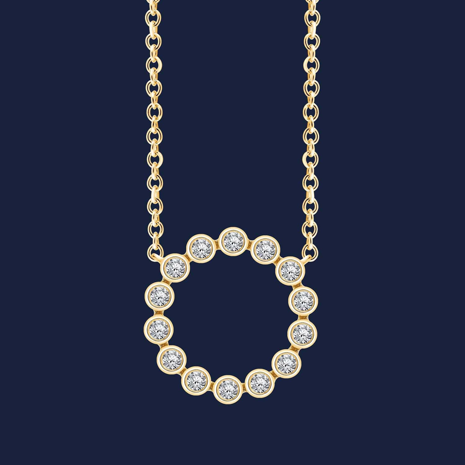 Marika Round Necklace Gelb