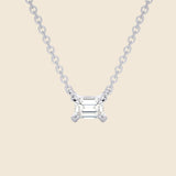 Lab-Grown Princess Diamond Necklace