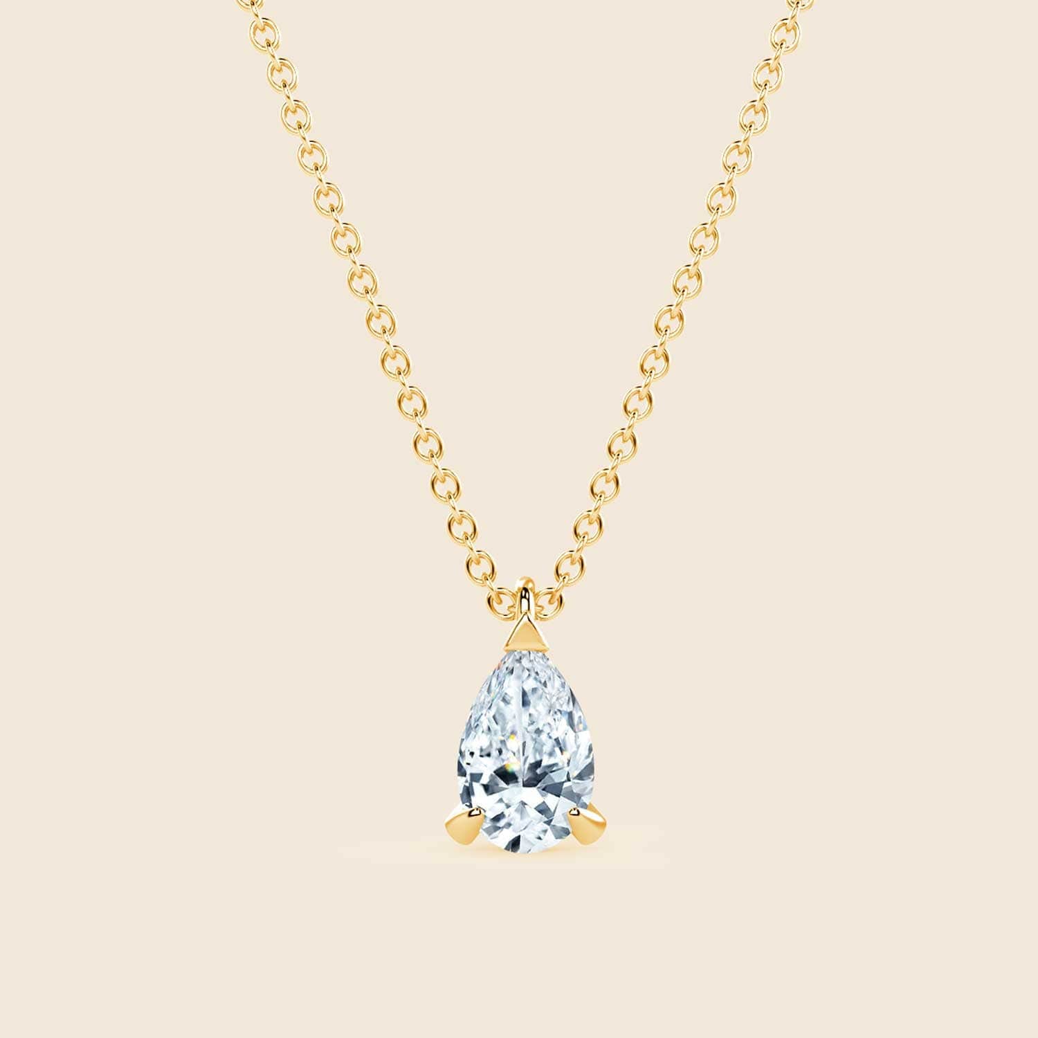 Pear Lily Kette Gelb