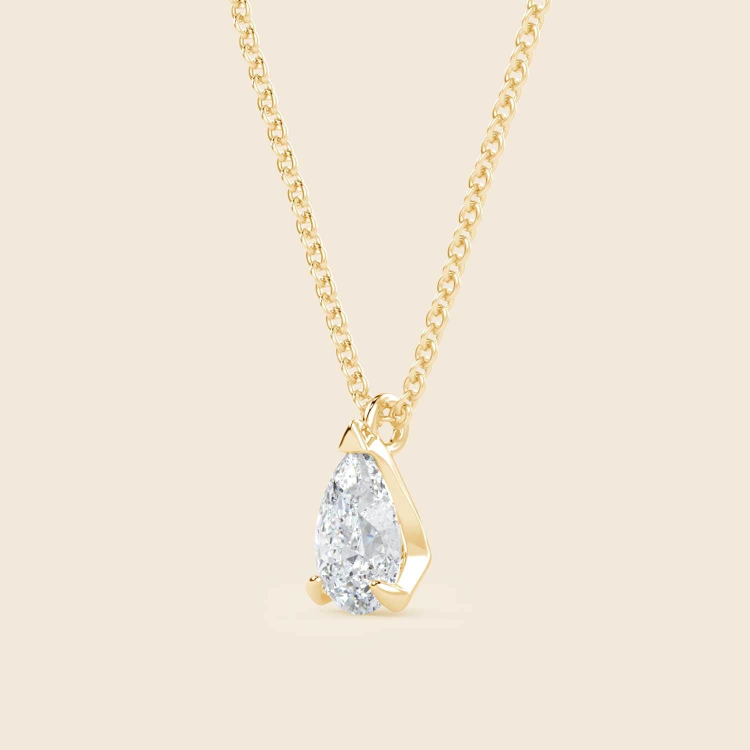 Pear Lily Kette Gelb