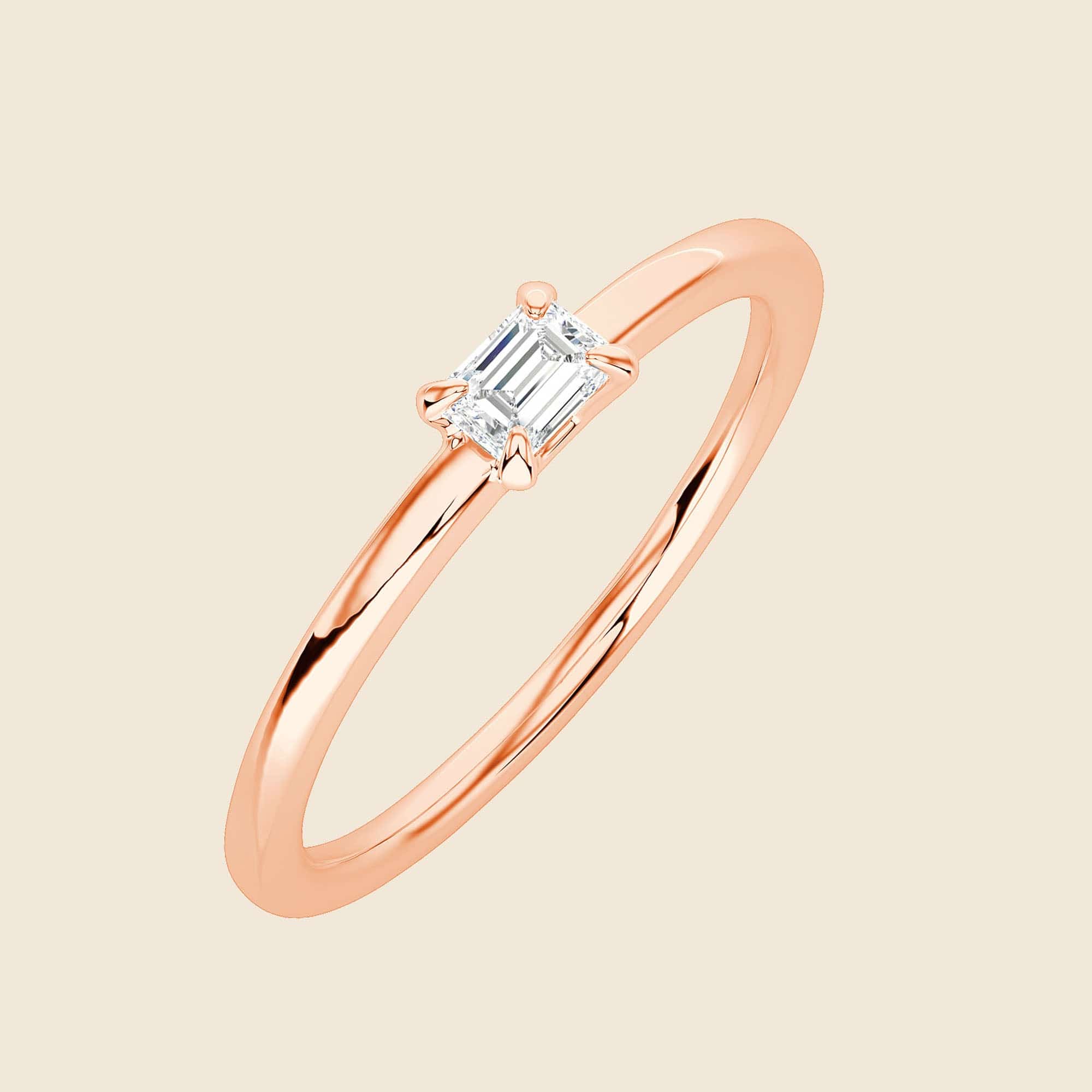 Petite Emerald Ring