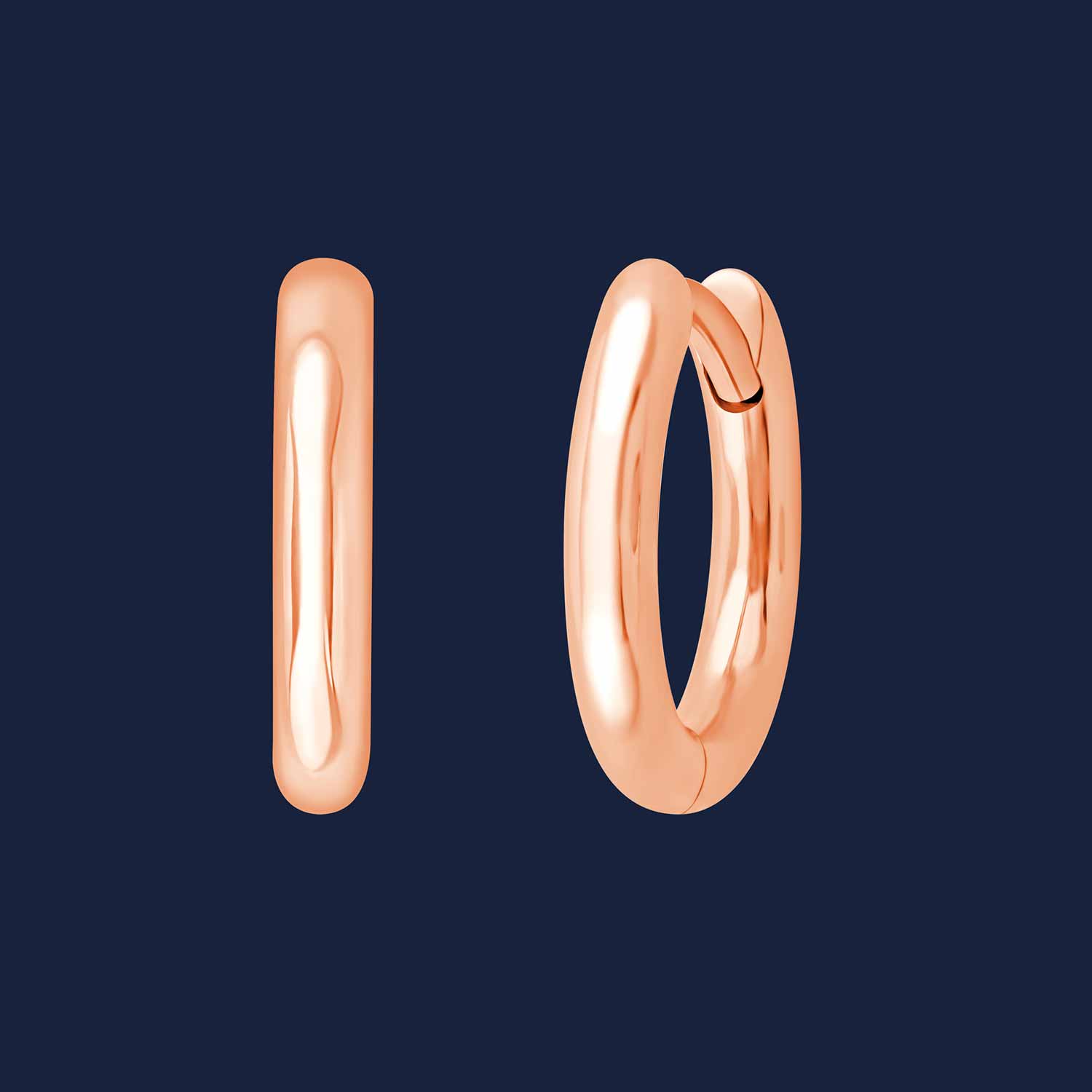 Petite Plain Ohrringe Rosé