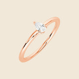 Feiner Diamant-besetzter Ring für besondere Anlässe