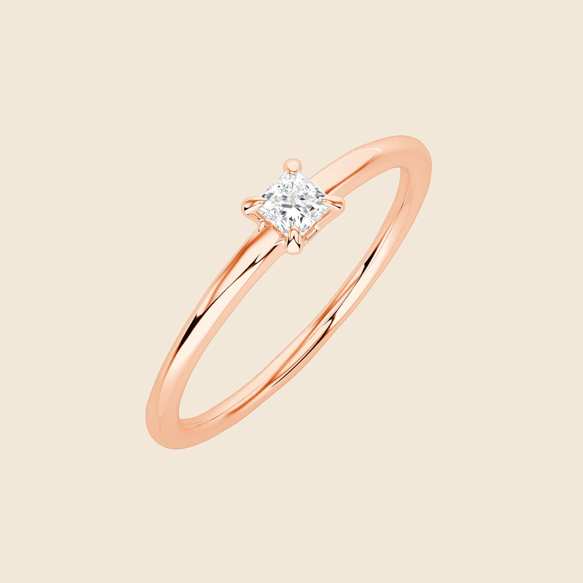 Lab-Grown Princess Diamond Necklace