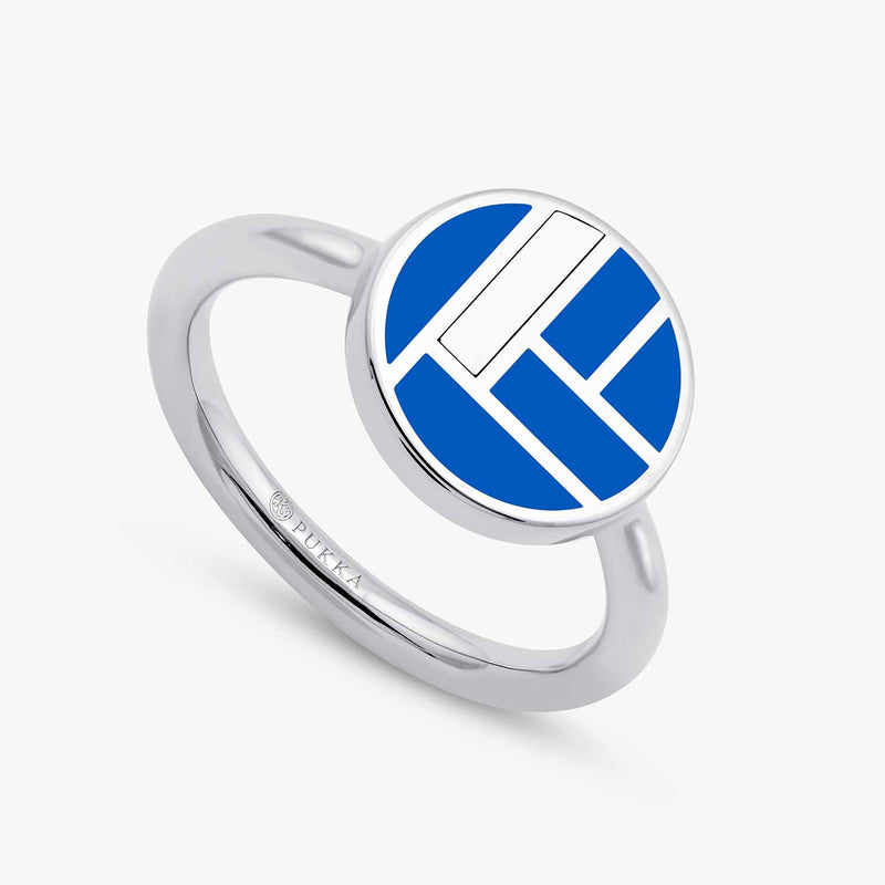 Bauhaus Custom Ceramic Ring Arizone Blue