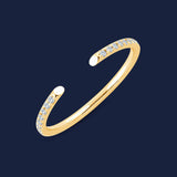 Helix Ring mit Diamanten in Gold