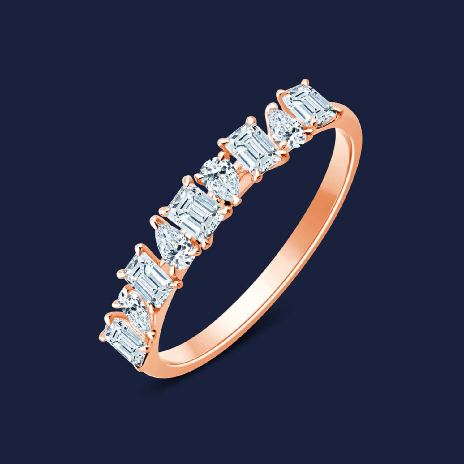 Blended Fancy Shape Band