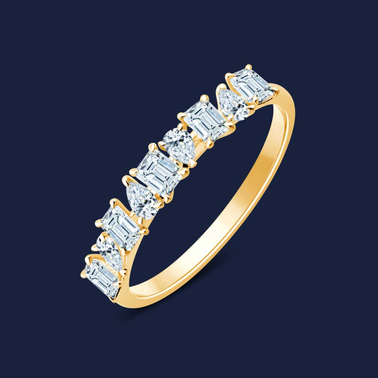 Blended Fancy Shape Band
