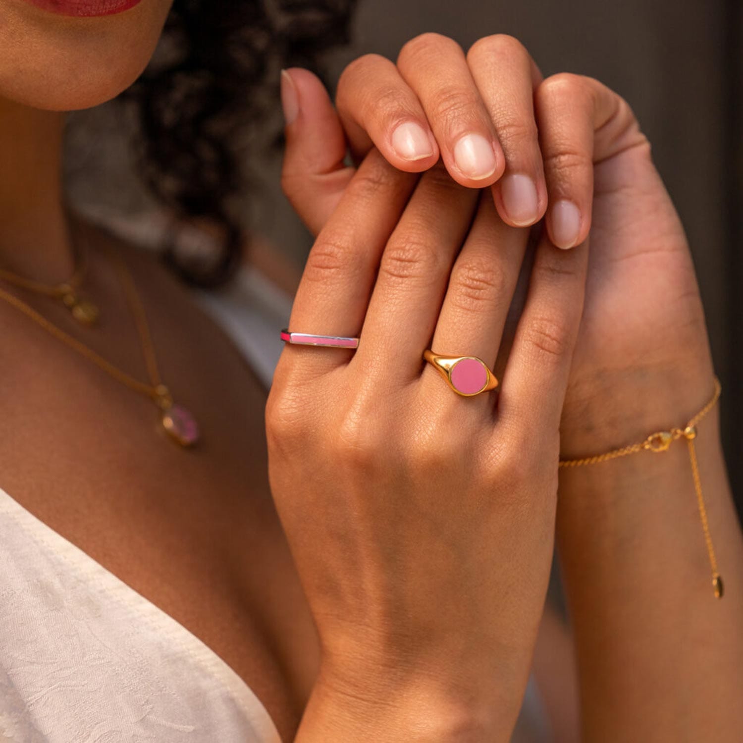 Custom Signet Ring & Bauhaus Custom Square Ring