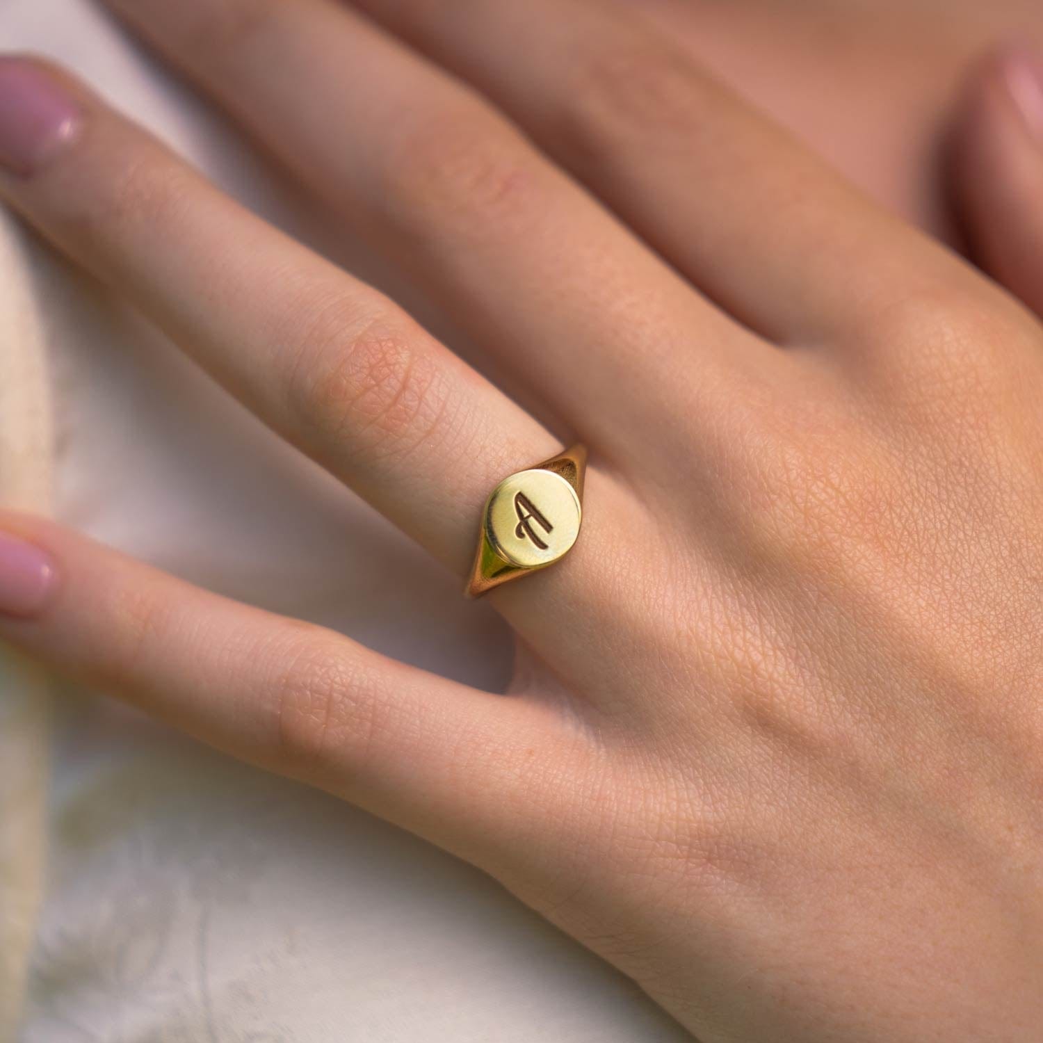 Initial Signet Ring