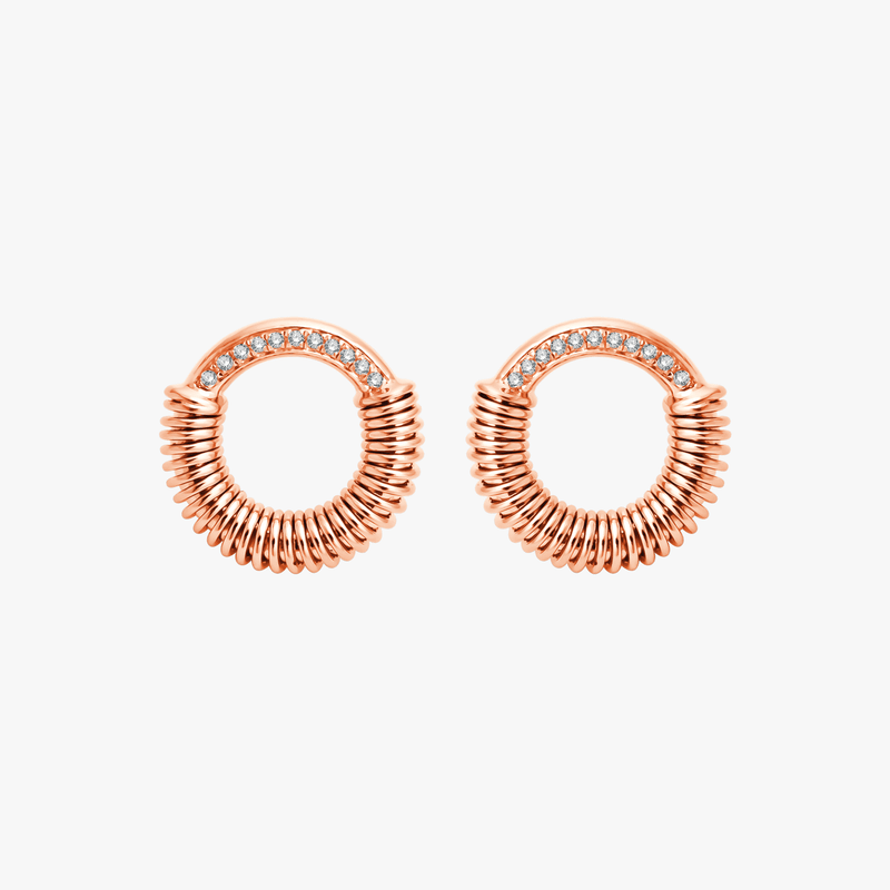 Wire Round Earrings
